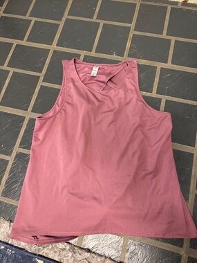Yogalicious Mauve Pink Athletic Tank Top